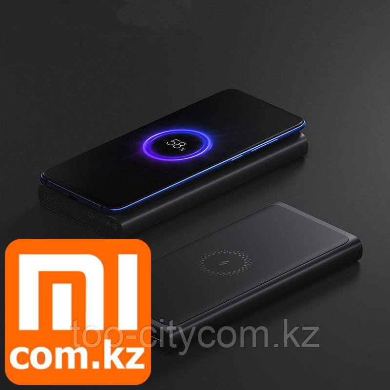 Портативная зарядка + беспроводная зарядка Xiaomi Mi Wireless Power bank 10000mAh. Оригинал. Арт.6193