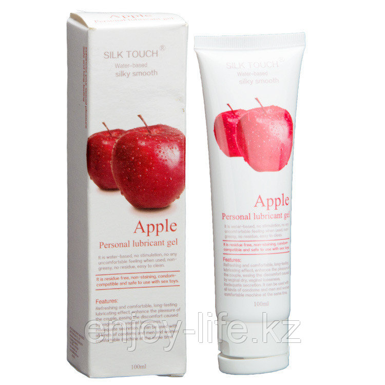 Silk Touch - оральная смазка со вкусом яблока (100 мл.)