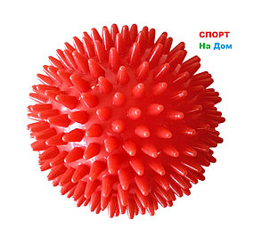 Массажер шарик, массажный мячик для фитнеса 7 см (цвет красный)