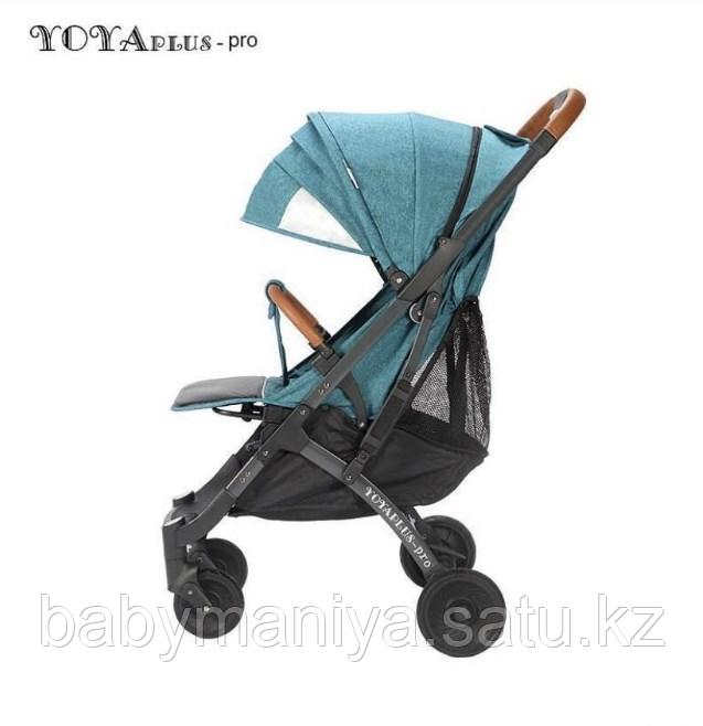 Прогулочная коляска YOYA PLUS 4 2019 Морская волна черная рама