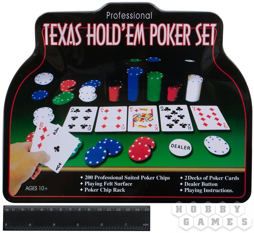 Набор Покер в мет.банке (200 фишек 4 гр.,2 колоды карт, сукно) - фото 2 - id-p68570705