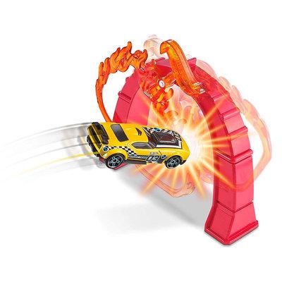 Набор Hot Wheels Action Прыжок через огненное кольцо Безумные тренировки