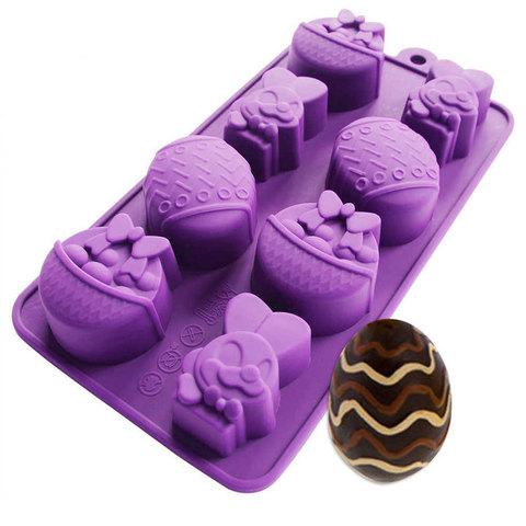 Силиконовая форма для выпечки и шоколада «Праздничные штучки» (Сердечки) - фото 3 - id-p69011119