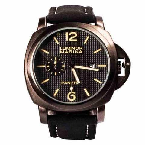 Часы наручные мужские LUMINOR PANERAI MARINA [качественная реплика] (Коричневый) - фото 4 - id-p69012101
