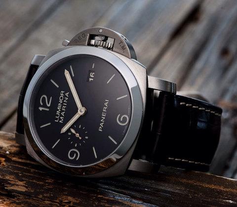 Часы наручные мужские LUMINOR PANERAI MARINA [качественная реплика] (Коричневый) - фото 7 - id-p69012101