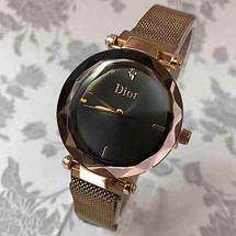Часы женские водонепроницаемые Dior на магнитной застёжке [качественная реплика] (Золото), фото 2