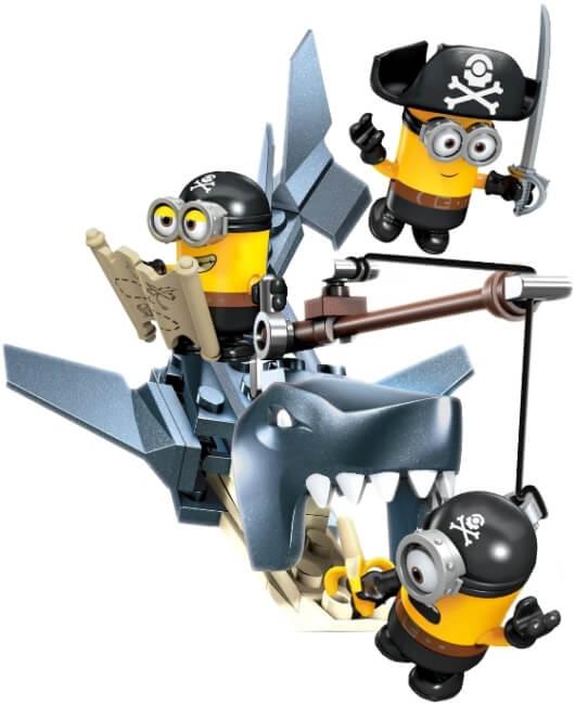Конструктор Mega Bloks Миньоны Укус акулы