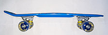 Голубой Пенни Борд с ручкой (пластборд), фото 3