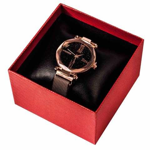 Часы женские водонепроницаемые Dior на магнитной застёжке [качественная реплика] (Золото с блестками) - фото 1 - id-p69012110