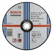 Круг отрезной Bosch 230х3х22,2 мм по металлу, прямой