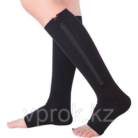 Компрессионные гольфы Zip Sox, носки от варикоза зип сокс, черные - фото 2 - id-p69066647