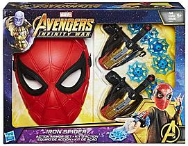 Игровой набор Маска и насадки стреляющие «Человек-паук» Spider-man