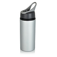 Алюминиевая спортивная бутылка, 600 мл, серый, , высота 22,3 см., диаметр 7,2 см., P436.560