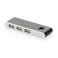 USB-хаб Type-C, черный; белый, Длина 1,1 см., ширина 2,8 см., высота 8,8 см., P308.011