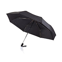 Складной зонт-автомат Deluxe 21,5", черный, черный, , высота 57,3 см., диаметр 96 см., P850.361