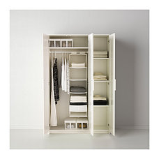 Шкаф 3-дверный БРИМНЭС белый 117x190 см ИКЕА, IKEA, фото 3