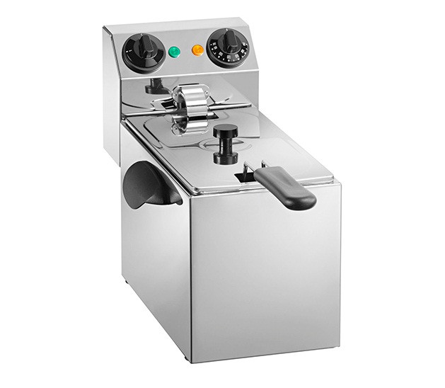 Фритюрница Amitek FE4 (245x430x310мм, 4 л, 2кВт, 220В) 1 емкость