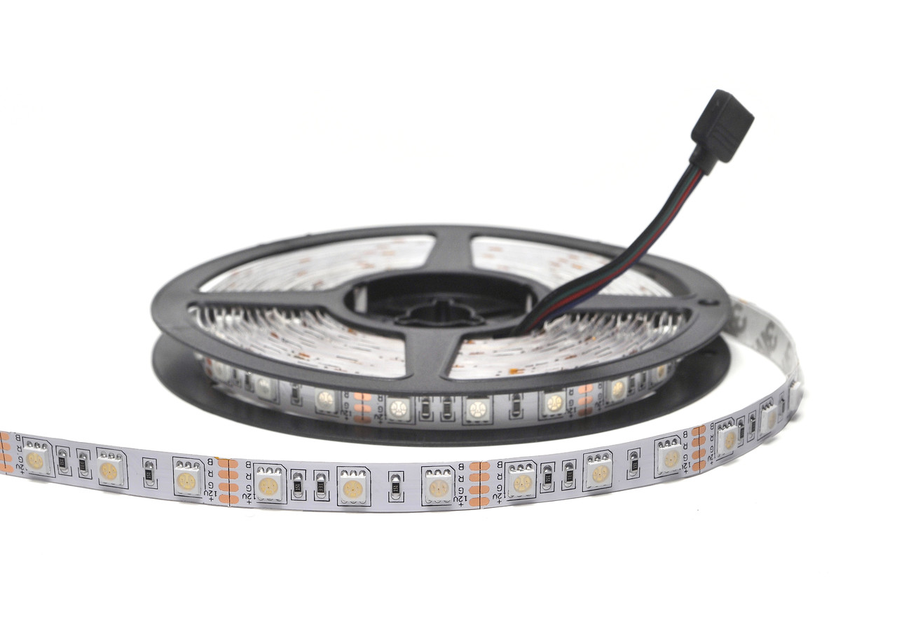 Светодиодная лента RGB SMD 5050 IP33 12V 60д/м, негерметичная