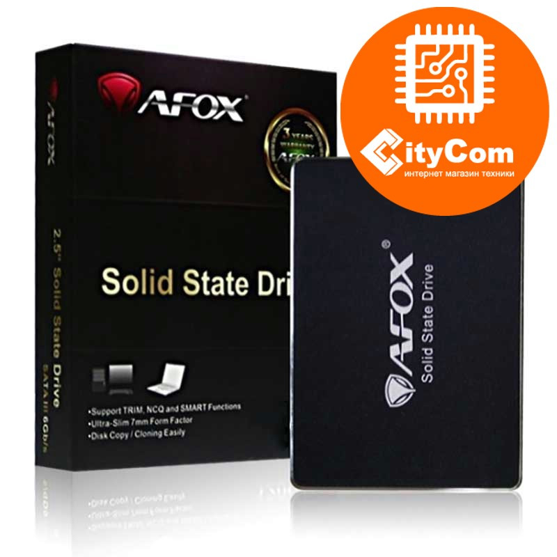 SSD 2.5 120GB AFOX AFSNLD3BW120G SD250 Original Chipset from Intel Арт.6014 - фото 1 - id-p68368610