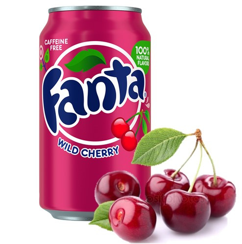 Fanta WILD Cherry Дикая Вишня 355ml США (12шт-упак)