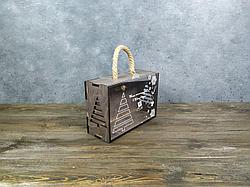 Деревянный ящик для упаковки подарков 20см*13,5см*7см