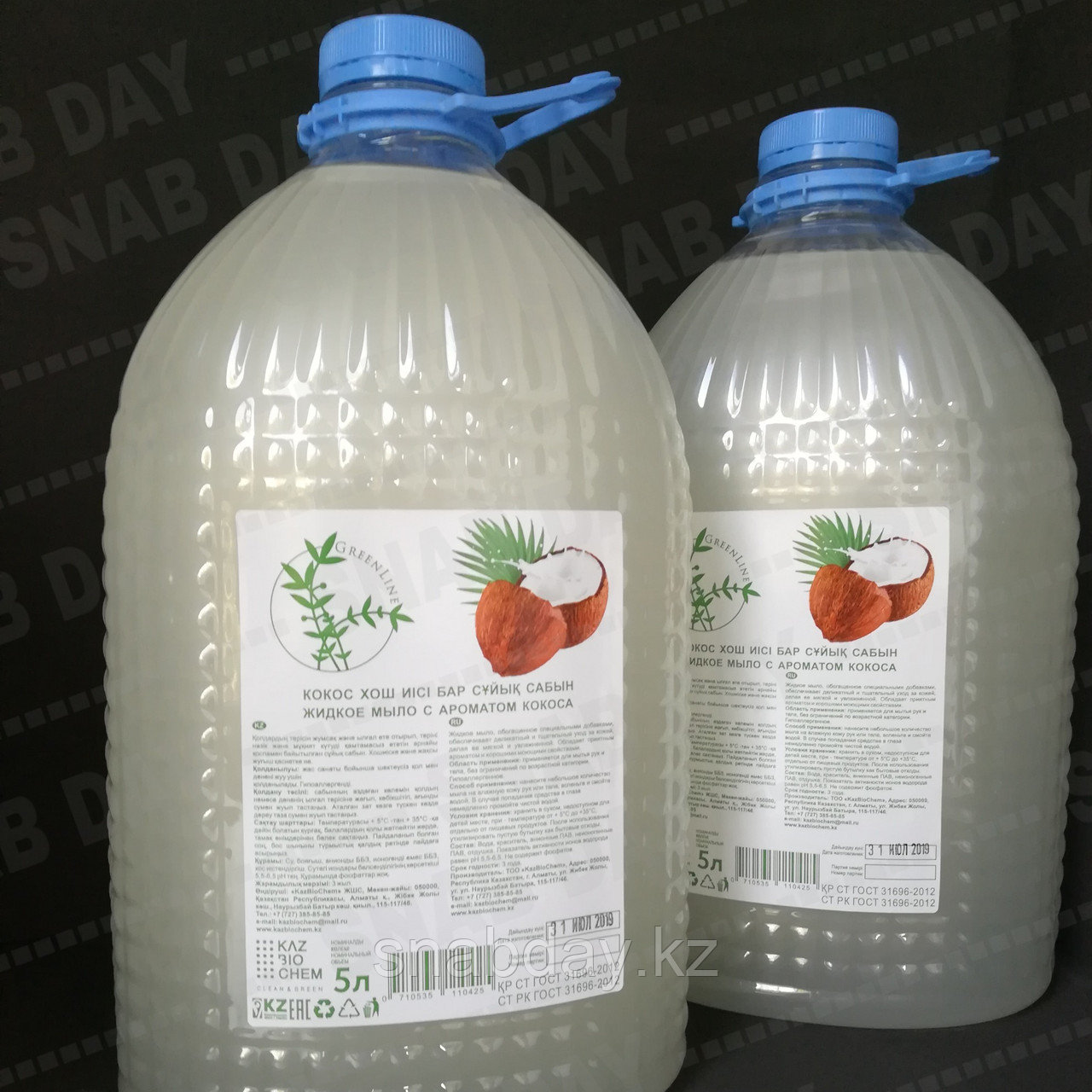 Жидкое мыло 5 литров с ароматом кокоса - фото 1 - id-p68364563