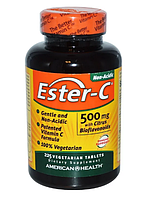 American Health, Ester-C, 500 мг, с цитрусовыми биофлавоноидами, 225 вегетарианских таблеток