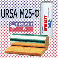 Минвата фольгированная URSA GEO М-25Ф