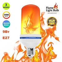Лампа LED Flame Effect с имитацией пламени огня (Е27 / 9W)