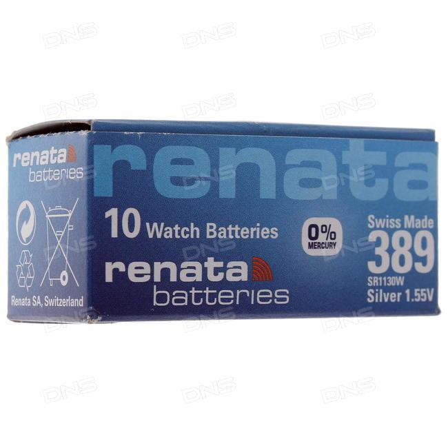 Батарея Renata 389 1,4v SR1130W - фото 2 - id-p20024169