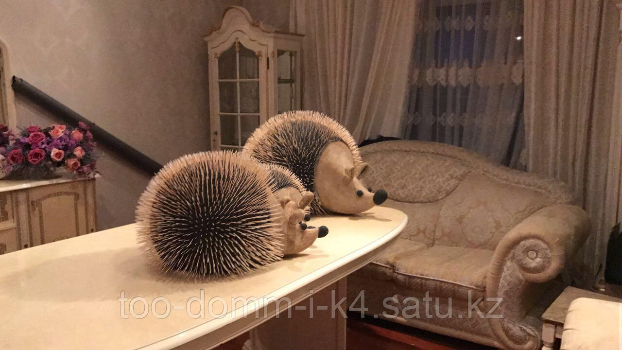 Ёжики декоративные из пенопласта