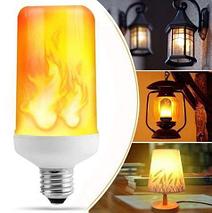 Лампа LED Flame Effect с имитацией пламени огня [9, 15 W] (Е14 / 9W), фото 2
