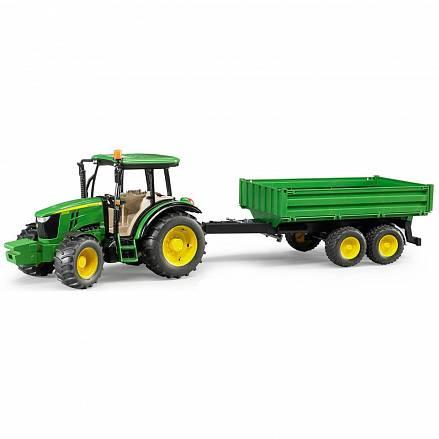 Bruder Игрушечный Трактор John Deere 5115M с прицепом (Брудер 02-108)