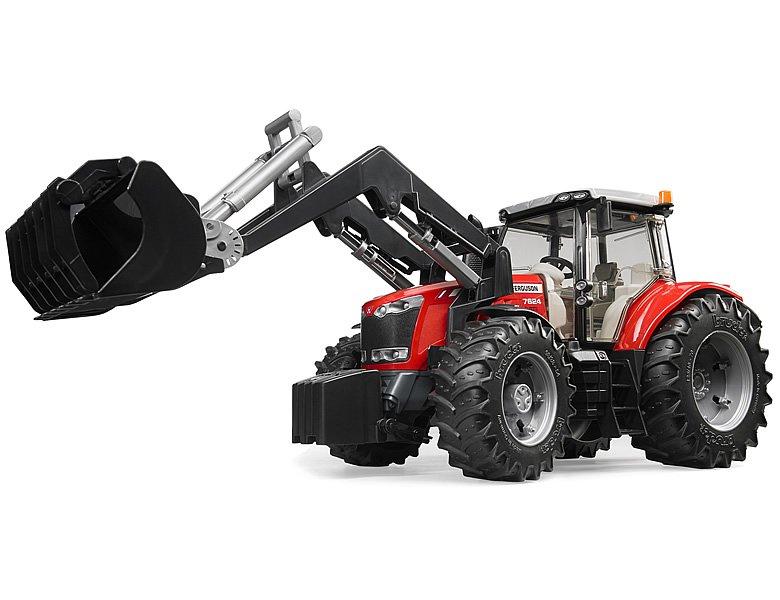 Bruder Игрушечный Трактор JMassey Ferguson 7600 с погрузчиком (Брудер 03-047)