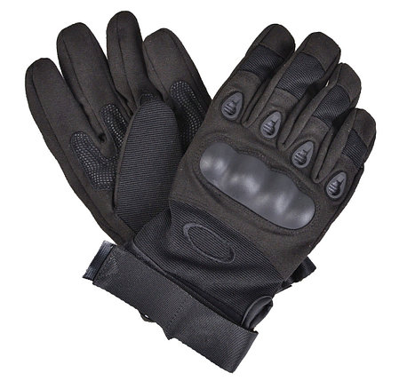 Перчатки тактические с пальцами (цвет черный), фото 2