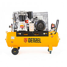 Компрессор DR4000/100 масляный ременный 10 бар произв. 690 л/м мощность 4 кВт// Denzel