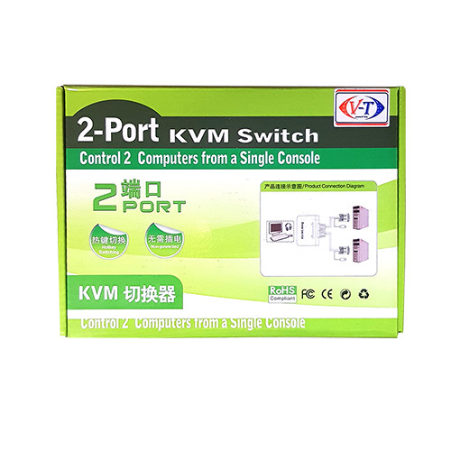 KVM Switch 2 port ViTi 2HDU - фото 6 - id-p69092740