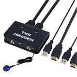 KVM-переключатель ViTi 2 портовый (2 USB + 2 HDMI). 2HDU, фото 3