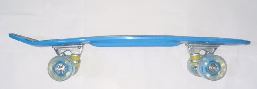 Синий Пенни Борд с ручкой (пластборд) - фото 2 - id-p69094822