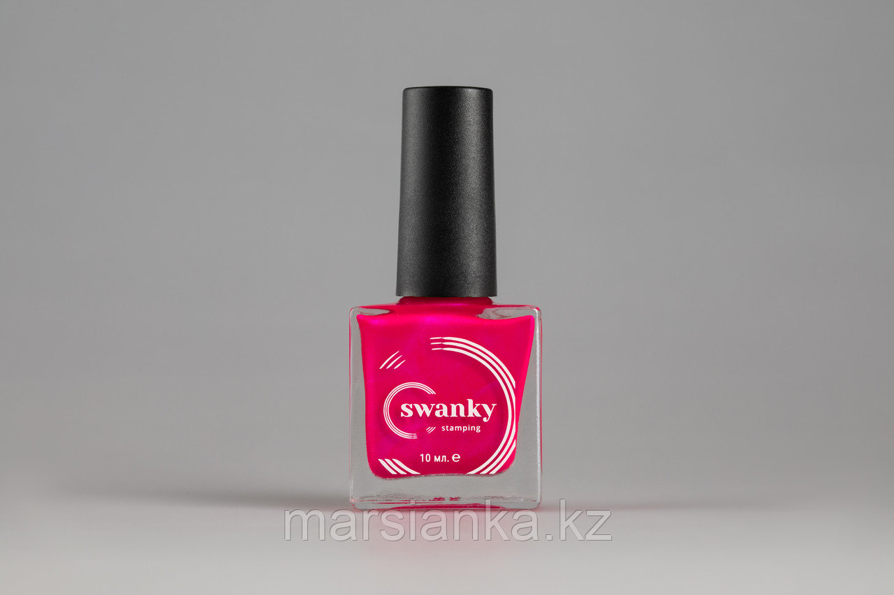 Лак для стемпинга Swanky Stamping Metallic 12, фуксия, 10мл.