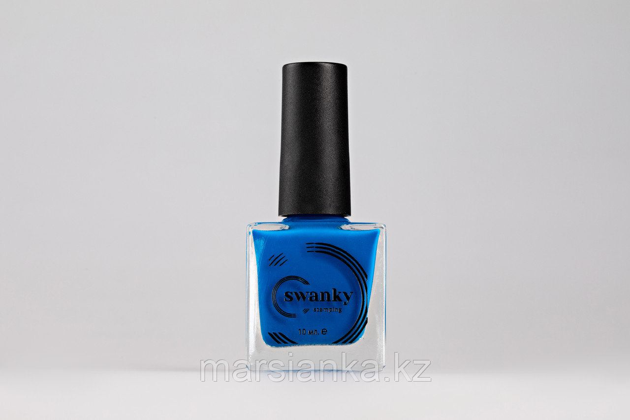 Лак для стемпинга Swanky Stamping №014, неоново-синий,10 мл