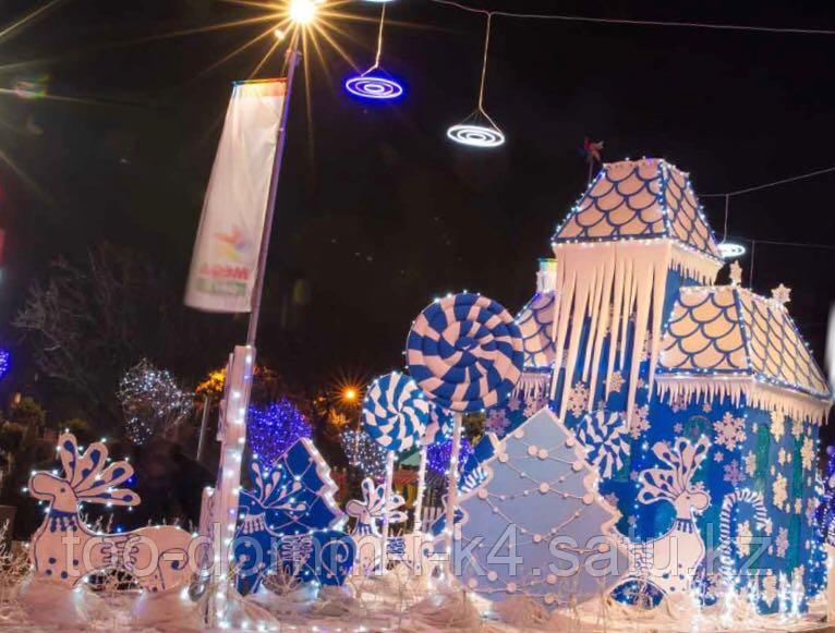Фигуры новогодние из пенопласта на заказ