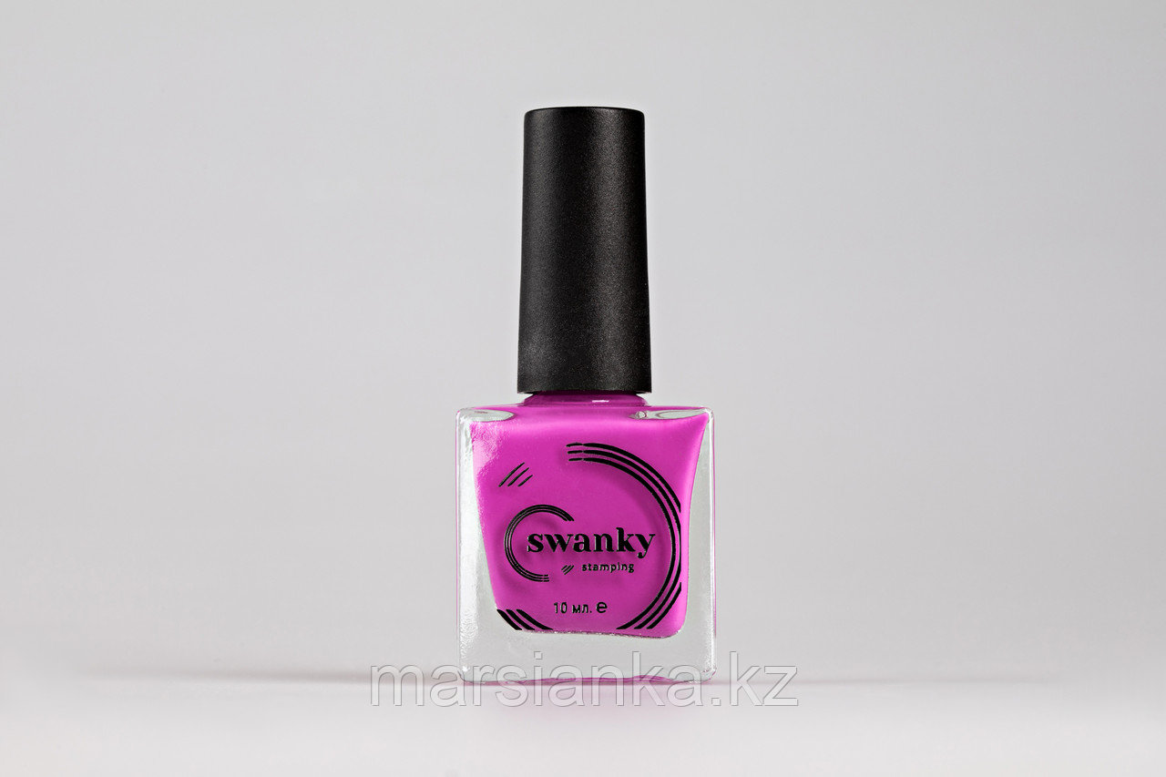 Лак для стемпинга Swanky Stamping №016, неоново-розовый,10 мл