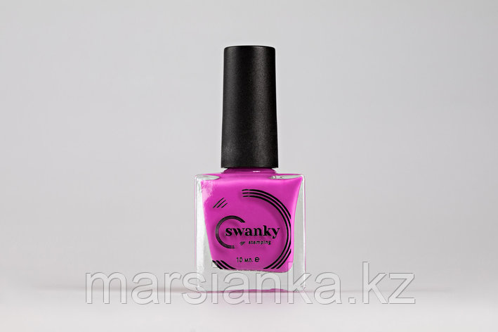 Лак для стемпинга Swanky Stamping №016, неоново-розовый,10 мл, фото 2
