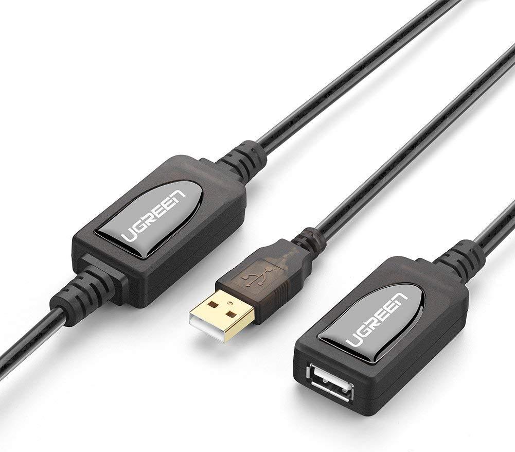 Кабель USB(m) - USB(f) удлинитель USB 2.0, 15m US121 (10323) UGREEN - фото 2 - id-p69009237