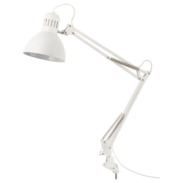 Лампа рабочая ТЕРЦИАЛ белый ИКЕА IKEA