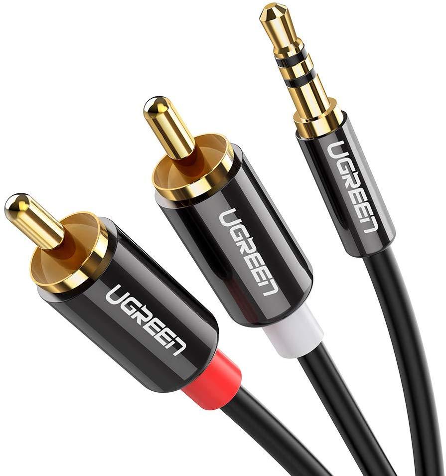 Кабель Audio(m) 3.5mm - 2RCA(m), 2m AV116 (10584) UGREEN