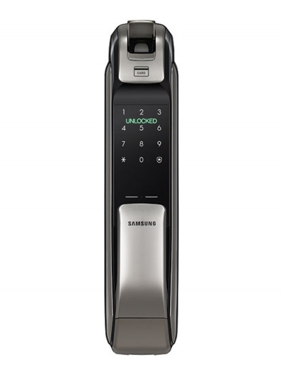 Электронный дверной замок Samsung SHP-DP728 Dark Silver с отпечатком пальца