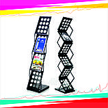 ПРЯМАЯ БУКЛЕТНИЦА МЕТАЛЛИЧЕСКАЯ (6 лотков формата А4, вес 4 кг.), фото 2