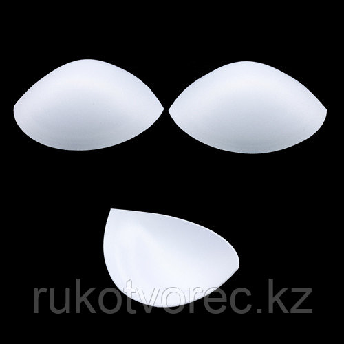 Чашечки без уступа с наполнением и эфф. Push-up, бел., р. 75, фото 1